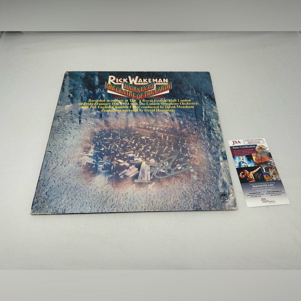 Rick Wakeman signed Journey To‎ The Centre Of The Earth Album